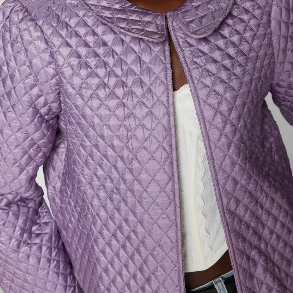 Urban Outfitters Kimchi Blue Trinity Satin Quilted Jacket/NWT/S